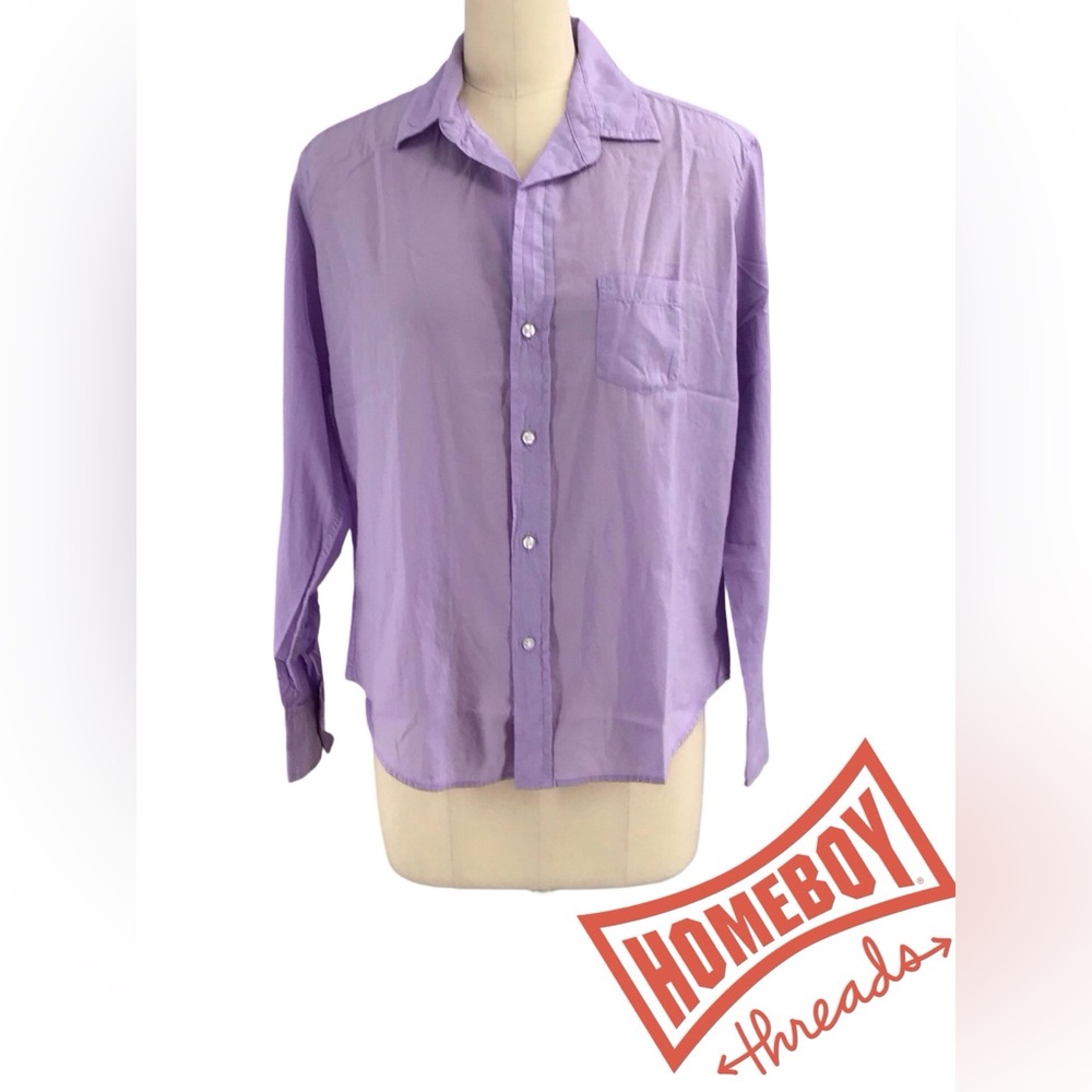 Frank & Eileen Purple Button Down Shirt
